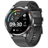 Cumpara ieftin Smartwatch iSEN Watch W11, Negru cu bratara neagra de silicon, Monitorizare functii vitale, ECG, Glicemie, HD 1.32 , Bt v5.1, IP67, 230 mAh