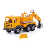 Cumpara ieftin Camion-excavator, 42,5x16,5x24,5 cm, Polesie