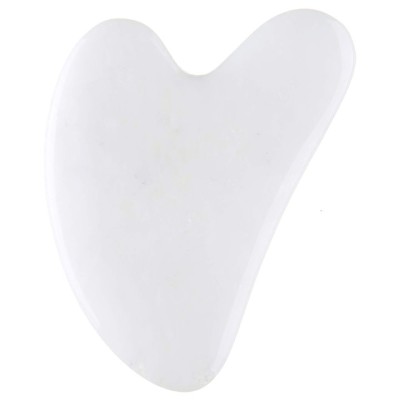 Piatra Gua Sha Jade - Alb foto