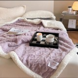 PATURĂ TRICOT CU BLĂNIȚĂ &ndash; LILA