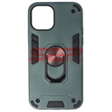 Husa iPhone 11 Pro Armor Ring Magnetic, TPU+PC, Midnight Green