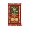 Covor rosu cu model multicolor traditional 60x150 cm