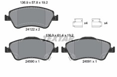 TEXTAR 2412201 Q+ set placute frana,frana disc