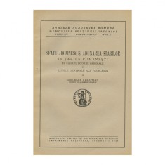 Gheorghe I. Brătianu, Sfatul Domnesc și Adunarea Stărilor, cu dedicație, 3 volume colligate, cu dedicație pentru Radu Cluceru