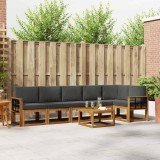Cumpara ieftin Set de canapele de exterior 7 buc. 6-Locuri Natural si Antracit