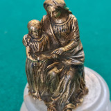 Cumpara ieftin STATUETA DIN BRONZ DOR&Egrave; - MADONA CU PRUNCUL - FRANTA - anii 1800