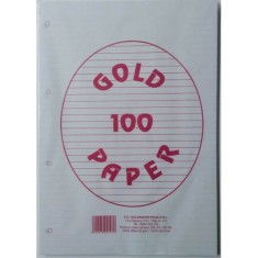 Rezerva Caiet Mecanic A5 Dictando GOLDPAPER, 100 Coli/Top, 55 g/m&amp;sup2;, Top Foi Dictando, Rezerve Foi Caiet, Foi Dictando, Rezerve Foi Dictando A5, Rezerv foto