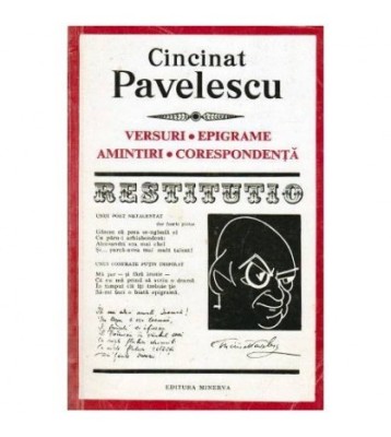 Cincinat Pavelescu - Versuri - Epigrame - Amintiri - Corespondenta - foto