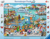 Cumpara ieftin Puzzle o zi in port, 24 piese, Ravensburger