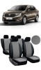 Set huse piele perforata Dacia Logan 2012-2020, Umbrella