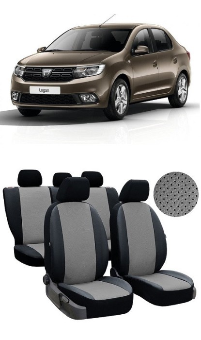 Set huse piele perforata Dacia Logan 2012-2020