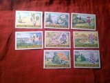 Serie Mongolia 1969 - Flora , 8 valori