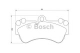 Set placute frana,frana disc VW TOUAREG (7LA, 7L6, 7L7) (2002 - 2010) BOSCH 0 986 424 740