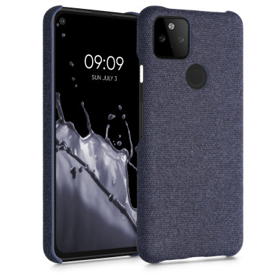 Husa pentru Google Pixel 5a, Textil, Albastru, 54994.17 foto