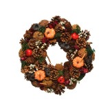 Cumpara ieftin Decoratiune - Wreath Pinecone Pumpkins, Berries, Nuts | Kaemingk