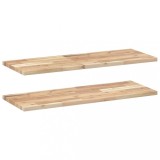 Cumpara ieftin Rafturi plutitoare 2 buc. 100x30x2cm lemn masiv acacia netratat