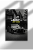 fast_mindset_25|Frameless Motivational Wall Poster, Supercar Art, "Stop Until Proud" Quote, Fast Mindset 2025 | A3 (29.7 x 42 cm) - fast_mindset_25