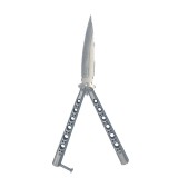 Cutit Fluture Butterfly, Balisong, Model Gauri Fantoma, Culoare Gri, 24 cm