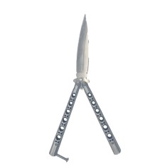 Cutit Fluture Butterfly, Balisong, Model Gauri Fantoma, Culoare Gri, 24 cm