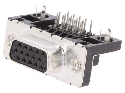 D-Sub 15-Pin Soclu Mamă pentru PCB THT 5A foto