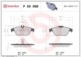 Set placute frana spate BREMBO P50068