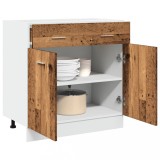 vidaXL Dulap inferior cu sertar &ldquo;Lyon&rdquo; lemn vechi 80x46x81,5cm