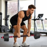 Cumpara ieftin Set de Haltere 4 in 1 30kg Negru si rosu