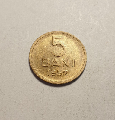 5 Bani 1952 UNC foto