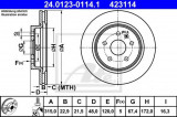 Disc frana SAAB 9-5 (YS3G) (2010 - 2012) ATE 24.0123-0114.1