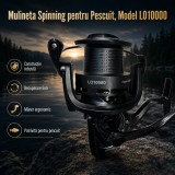 Mulineta Spinning pentru Pescuit, Model LO10000