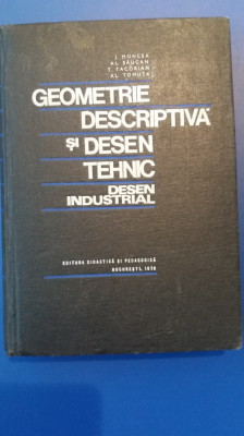 myh 33s - Geometrie descriptiva si desen tehnic - Desen industrial - ed 1970 foto