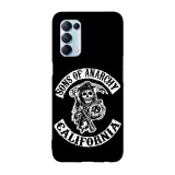 Husa compatibila cu Oppo A54 5G, Viceversa, model Sons of Anarchy patch, Silicon, TPU, Transparent, Carcasa