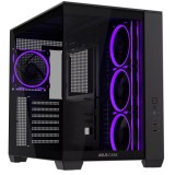 Carcasa ASUS A32 Plus TG ARGB, RGB, Mid Tower, Black