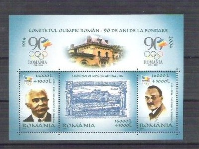 Romania 2004 - Romanian Olympic Committee - MNH perf. sheet RO.001 foto