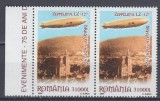 2004 LP 1652 EVENIMENTE 75 ANI ZEPPELINUL DEASUPRA BRASOVULUI PERECHE MNH, Nestampilat