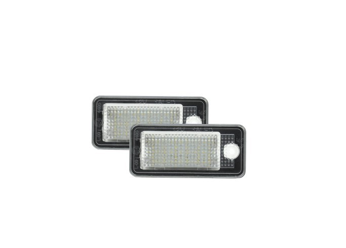 Set 2 buc lampa numar spate AUDI A3 (8P), 05.2003-04.2008; A4 (B6/B7), 11.2000-2008; A5/S5 (B8), 03.2007-10.2011; A6 (C6), 05.2004-2011; A8, 2003-201