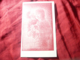 Ilustrata- Felicitare , cu stampila Parohiei Sf. Dumitru din Brailita (Braila), Necirculata, Printata