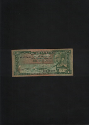 Ethiopia Etiopia 1 dollar 1966 seria656603 foto