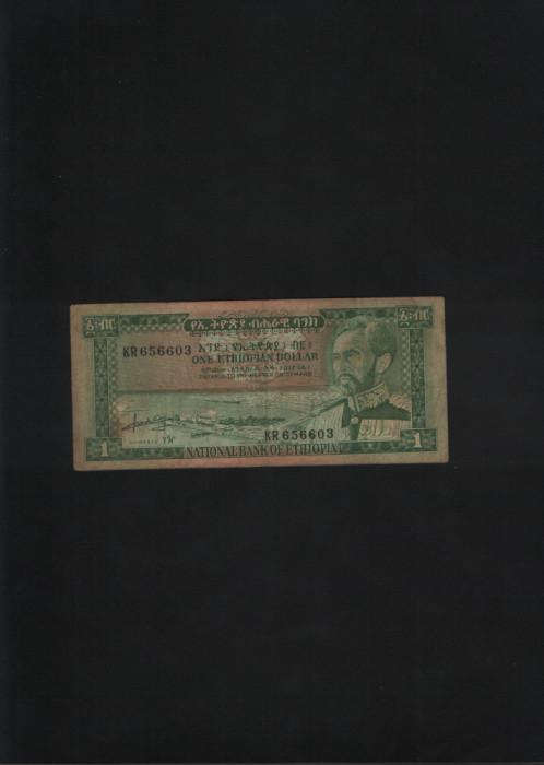 Ethiopia Etiopia 1 dollar 1966 seria656603