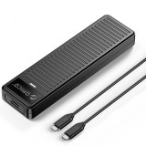 Rack Orico DDM2-C3 pentru SSD SATA M.2 NVMe, Gri