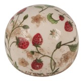 Cumpara ieftin Sfera decorativa ceramica Capsuni 10x10 cm