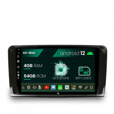 Navigatie Mercedes Benz ML W164 GL X164, Android 12, A-Octacore 4GB RAM + 64GB ROM, 9 Inch - AD-BGA9004+AD-BGRKIT405