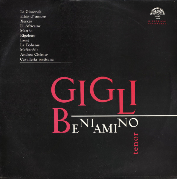 VINIL Beniamino Gigli &lrm;&ndash; Recital (VG++)