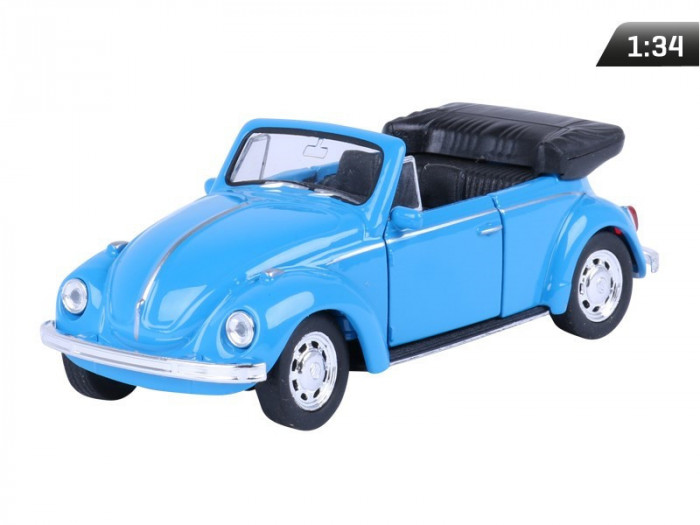 Model 1:34, Vw Beetle Convertible, Albastru A880VWBCN