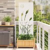 VidaXL Ecran de intimitate pentru grădină Traforaj Alb 50 x 140 cm 876274
