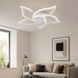 Lustra Led Cu Telecomanda Alba, 94W, D685 X H120 Mm, 3000&ndash;6500K