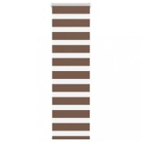 vidaXL Jaluzea tip zebra maro lățime țesătură 35,9 cm poliester