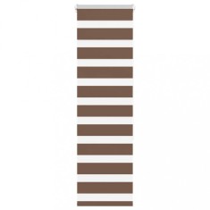 vidaXL Jaluzea tip zebra maro lățime țesătură 35,9 cm poliester