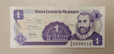 Nicaragua - 1 Centavo (1991) s112 foto