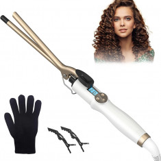 Cling Wand 9MM, AIMERVO Afro Tight Curls 3/8 inch Ondulator subțire, afișaj LCD